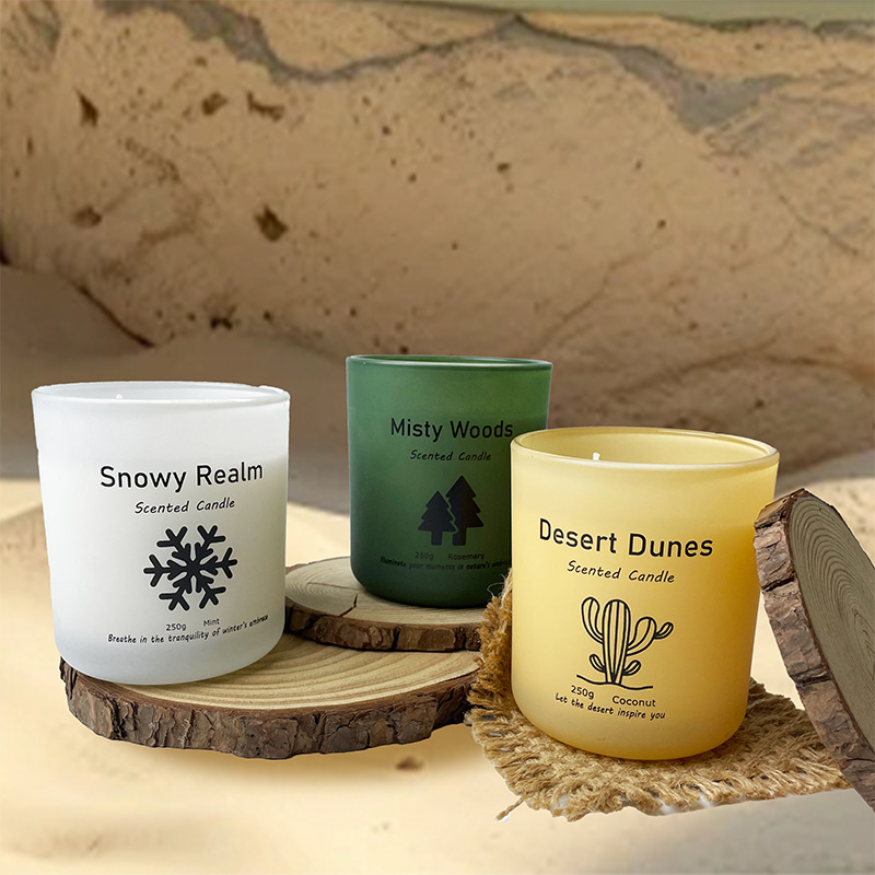 Bougie parfumée au parfum boisé de qualité supérieure simple en cire de soja naturelle pure